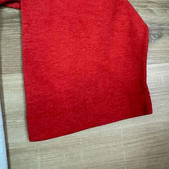 Vintage 1984 Alabama Roll On Tour Graphic Raglan Band Tee Gray Red Retro Country - Picture 6 of 7